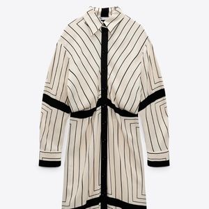 ZARA Striped Shirt Dress